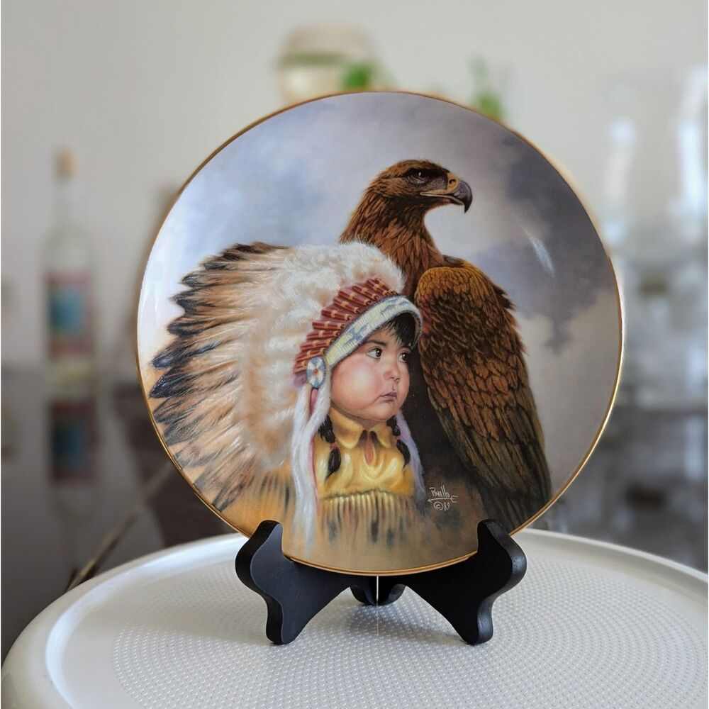 Artaffects by Perillo "Protector of the Plains" porcelain collector plate 1989